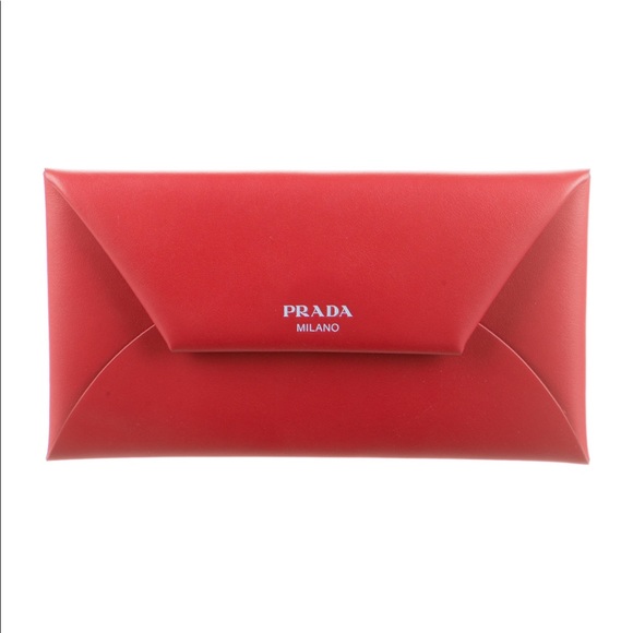 Prada Leather Wallet Envelope Clutch & Removable Document Holder Lunar New Year - Picture 5 of 6